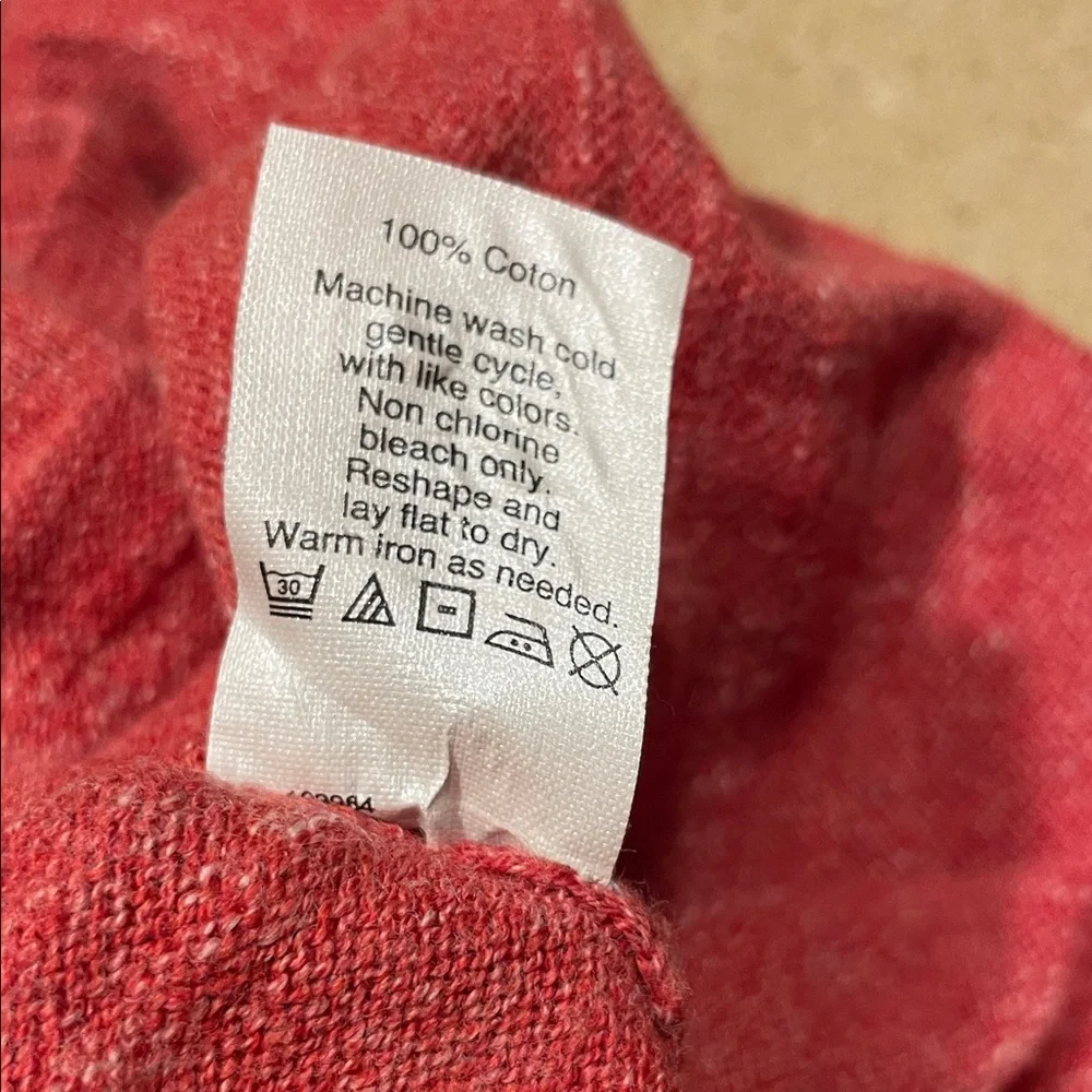 J. Crew Red and White Striped Crewneck Sweater